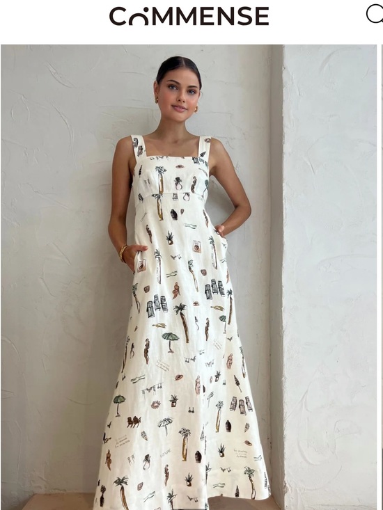 Commense Dresses & Skirts - Commense Tropical-Print Maxi Dress